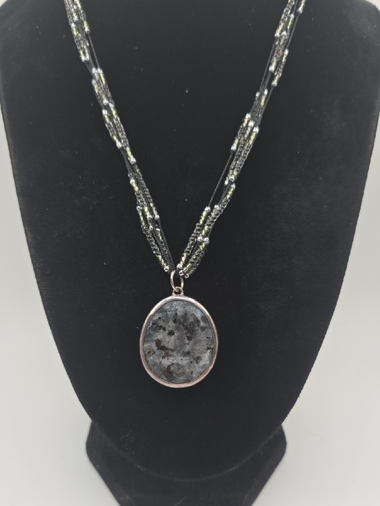 Silpada Jewelry - Silpada "Stormy Night" Multi Strand Black Beaded Necklace